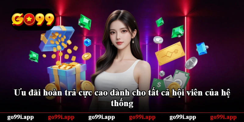 Ưu đãi hoàn trả cực cao dành cho tất cả hội viên của hệ thống Ưu đãi hoàn trả cực cao dành cho tất cả hội viên của hệ thống